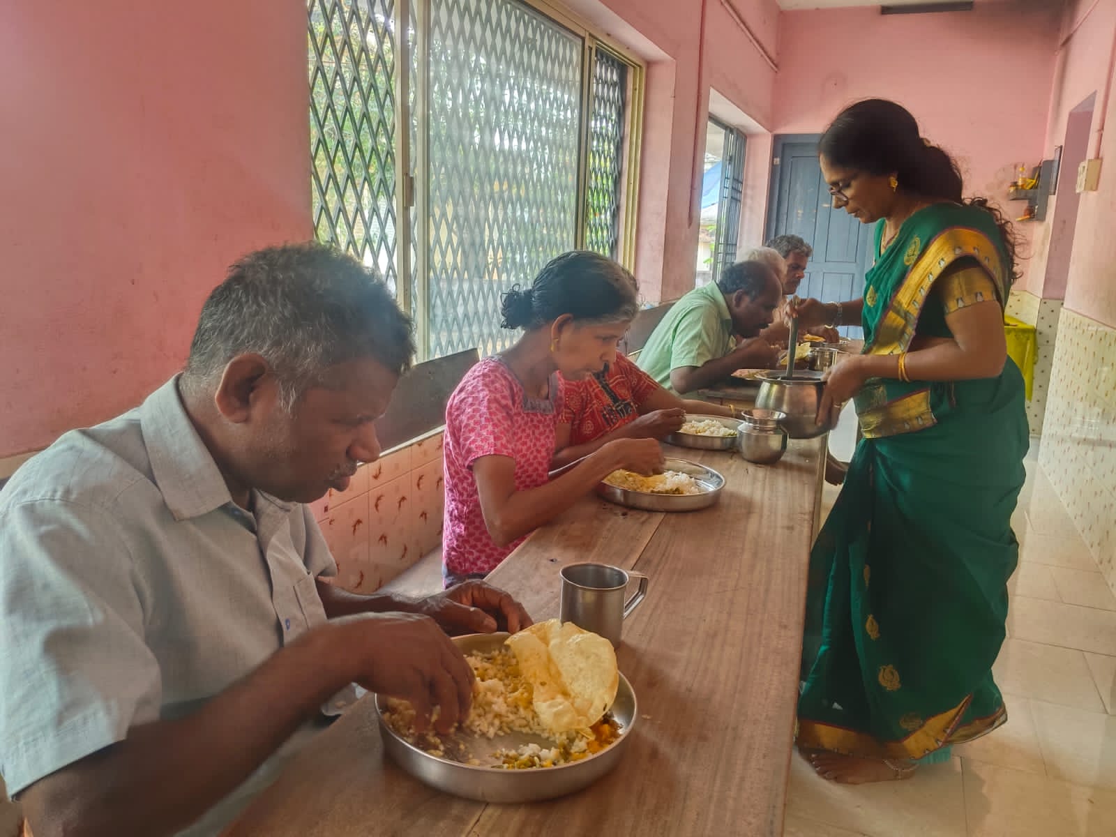 Food Distribution to the  members in Rehabilitation Centre for  partially blind . 